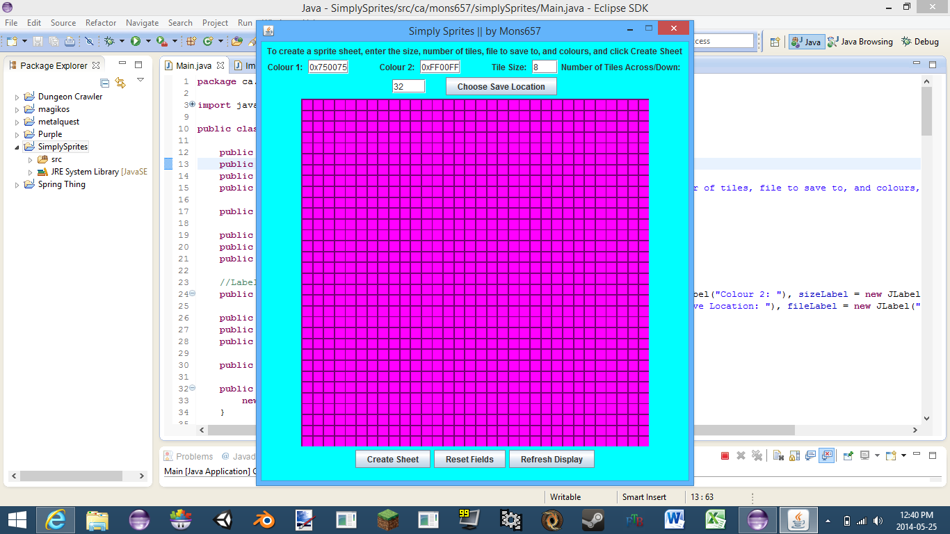 Simply Sprites - Sprite Sheet Generator