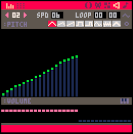 sfx editor in PICO-8