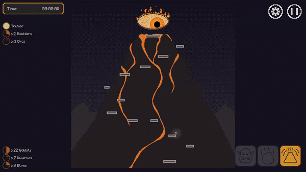 An animated GIF showing gameplay footage from The Eye of Glower-On.