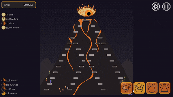 An animated GIF showing gameplay footage from The Eye of Glower-On.