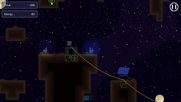 An animated GIF showing gameplay from Meteor Power.