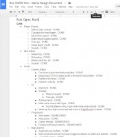 Game design document (GDD)