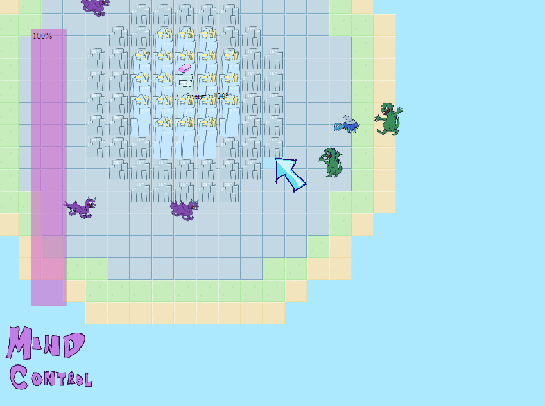 the monsters in action