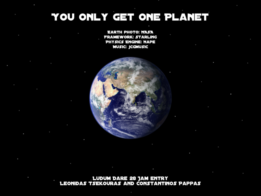 You Only Get One Planet (Screenshot)