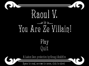 The title card of the best silent film since The Artist, or something!
