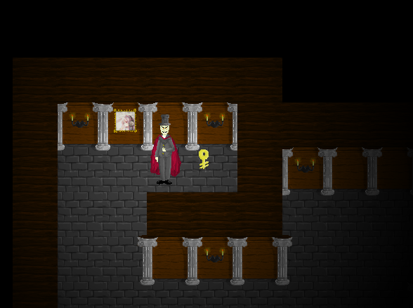 The protagonist needs to find the key to proceed.