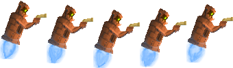 You need to make some compromises if you develop something in 72 hours, andanimating a floating robot was easier than animating a human.