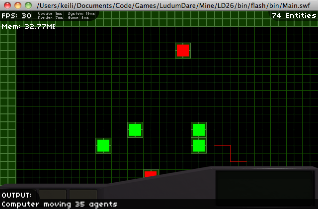an early screenshot complete with pointless UI and ugly tiles
