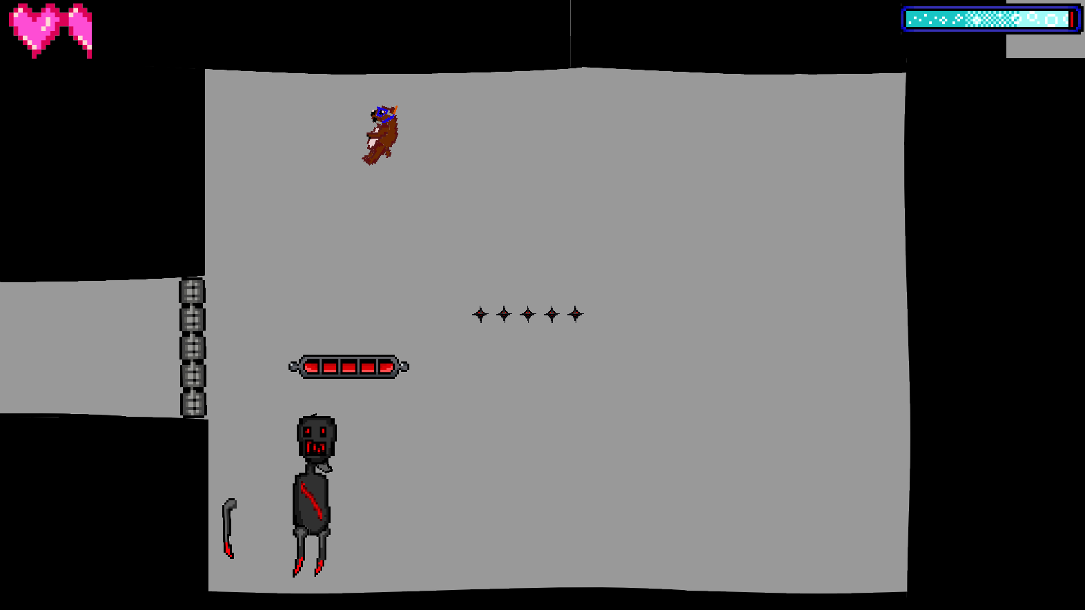 Skate glides up the walls and dashes at you.