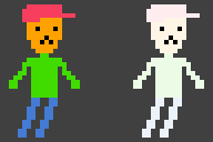 Player asset: before and after