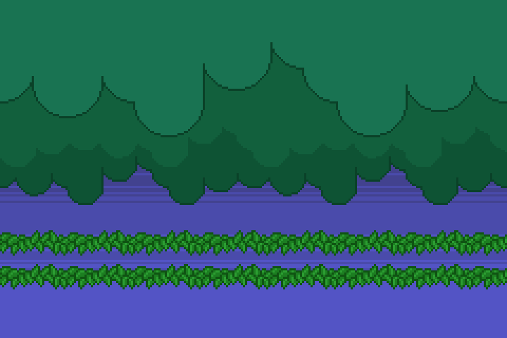 Unfinished graphics for the first level of Single Spell, before I scrapped the idea of multiple different levels and changed the name to Shine.