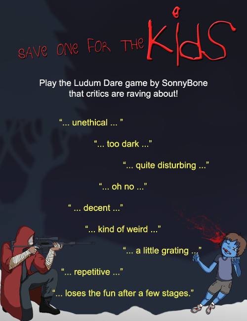 SaveOneForTheKidsPoster