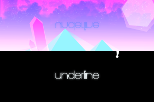 underline
