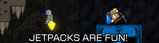 I wanted to make a platformer with jetpacks with Spelunky feel!