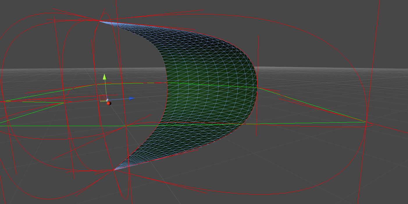 The mesh for one segment
