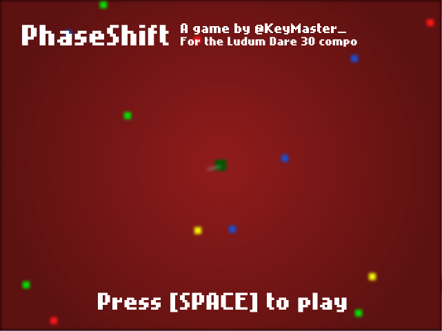The title screen
