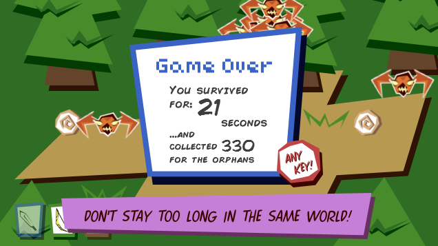 Game Over screen and feed back