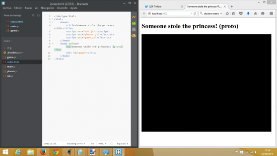 ¡Behold this amazing black screen!