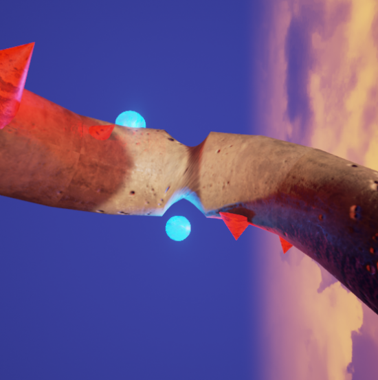 Twist in spline mesh