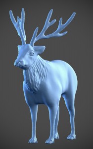 The legendary "White Hart," sacred animal spirit of Celtic myth