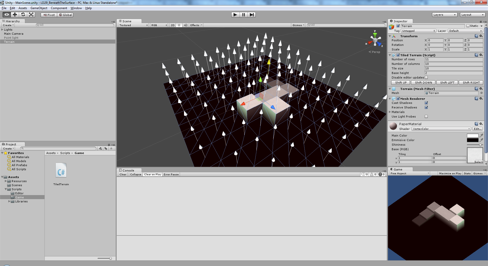 Allowing tile heights to be edited in the 3d view