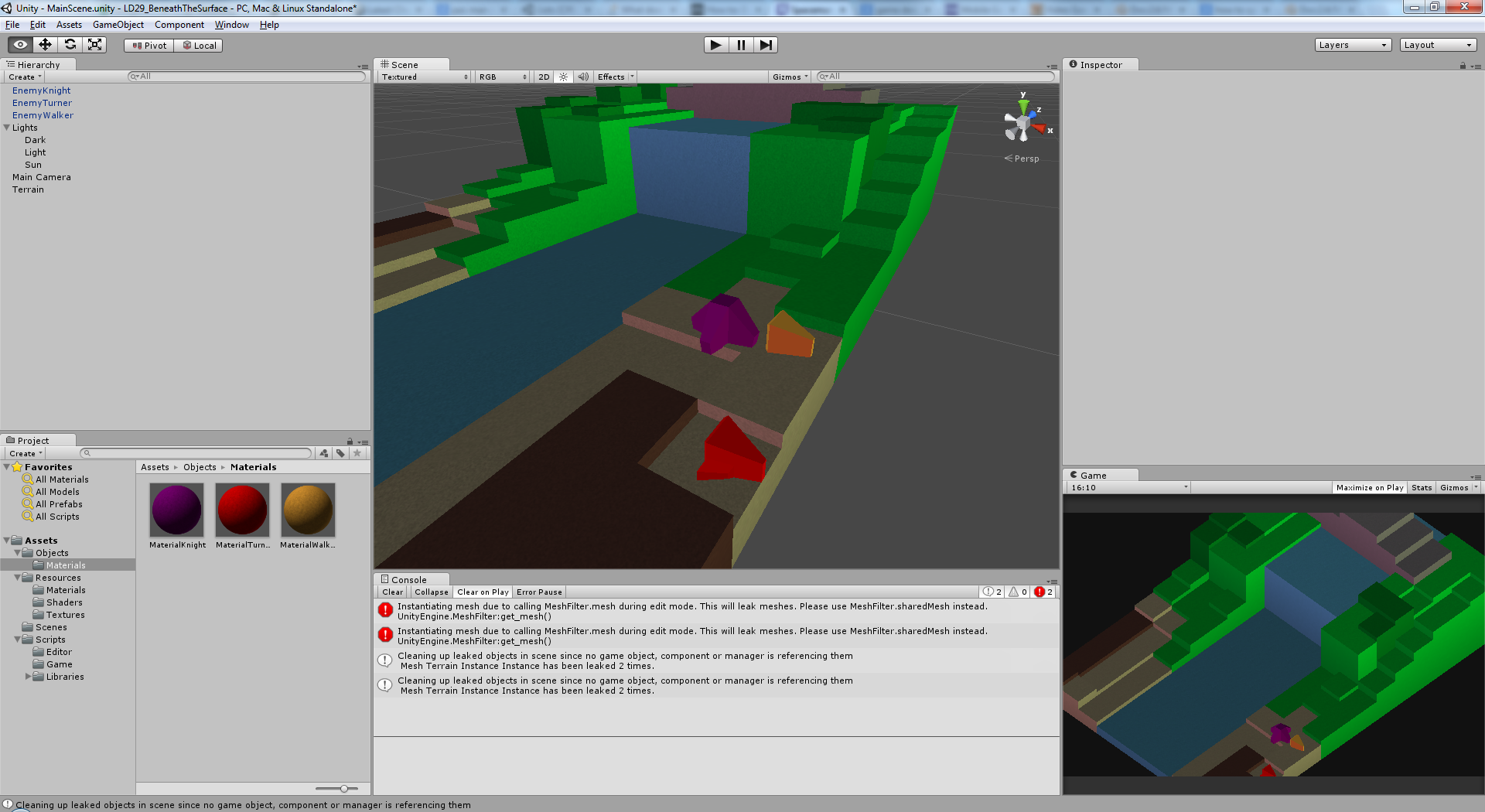 Testing enemy models